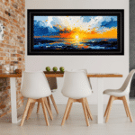Natures Sunrise - Framed Abstract Wall Art - Image 2