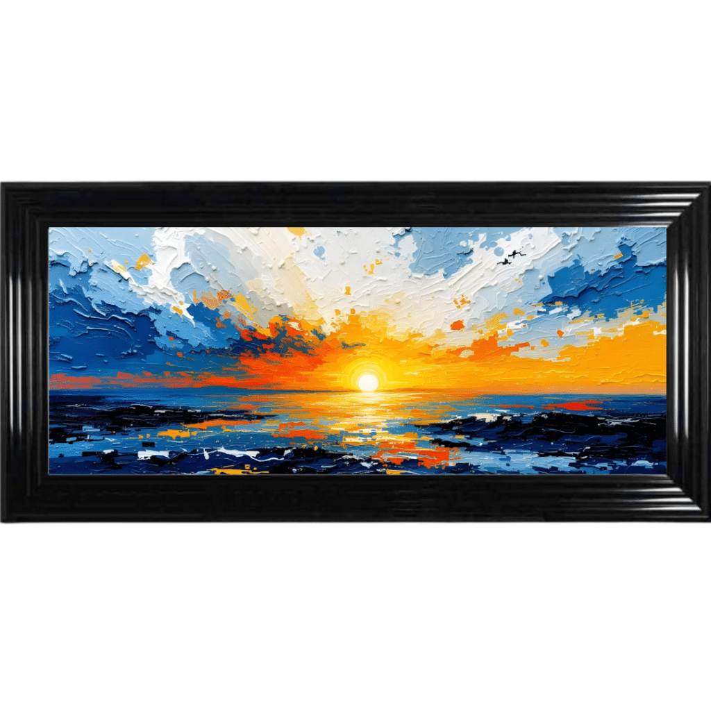 Natures Sunrise - Framed Abstract Wall Art