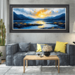 The Lakes - Framed Abstract Wall Art - Image 2