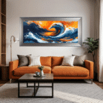 Fury - Framed Abstract Wall Art - Image 3