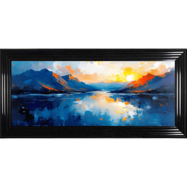 The Loch - Framed Abstract Wall Art