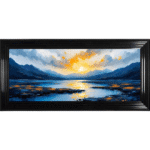 The Lakes - Framed Abstract Wall Art