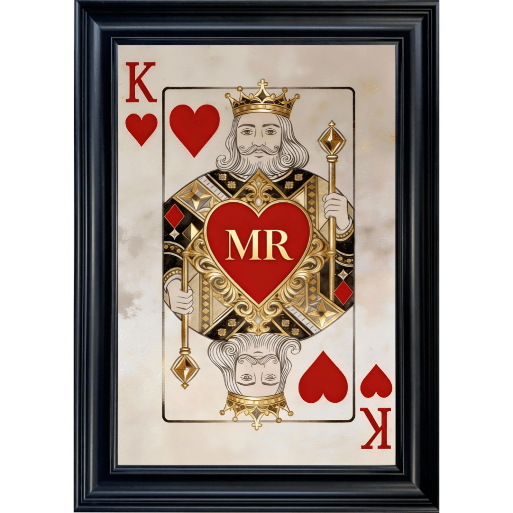 MR Playing Card- Framed Playing Card Wall Art