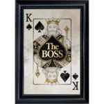 The Boss - Framed Playing Card Wall Art