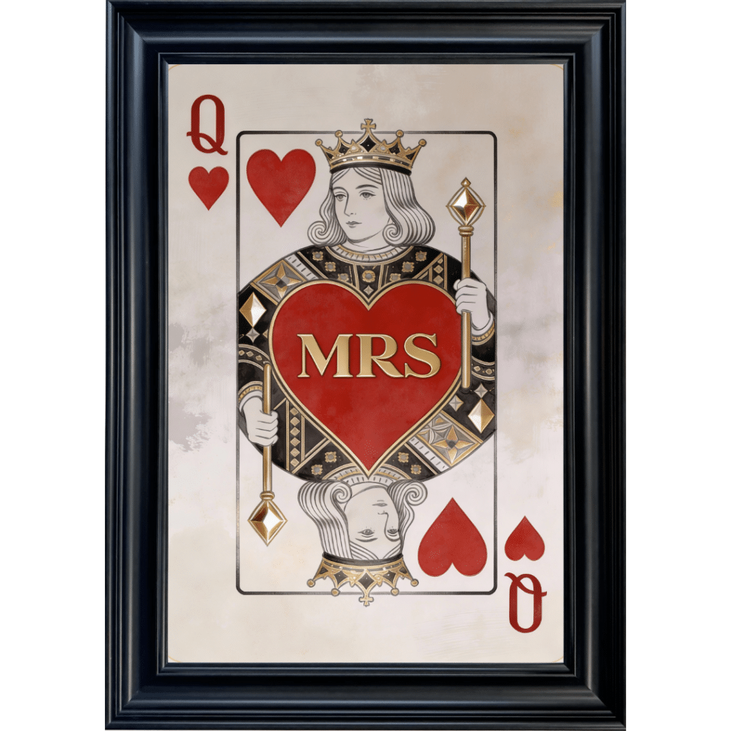 MRS Playing Card - Framed Playing Card Wall Art