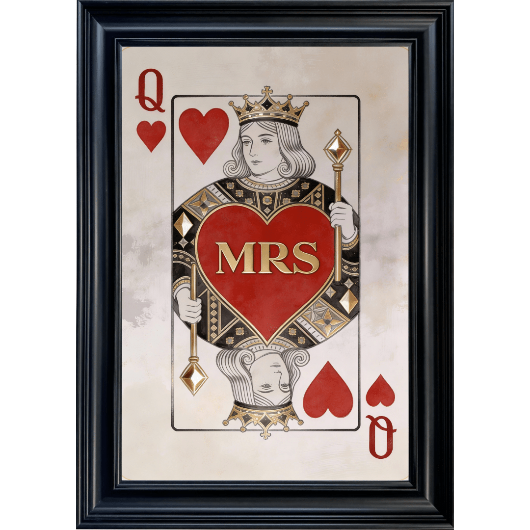Untitled - 2026-01-03T123822.118 MRS Playing Card - Framed Playing Card Wall Art