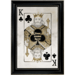 King of Clubs - Personalised Framed Playing Card Wall Art