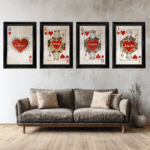King of Hearts - Personalised Framed Playing Card Wall Art - Image 2