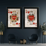 King of Hearts - Personalised Framed Playing Card Wall Art - Image 9