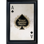 Ace of Spades - Personalised Framed Playing Card Wall Art