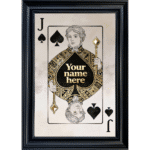 Jack of Spades - Personalised Framed Playing Card Wall Art