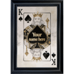 King of Spades - Personalised Framed Playing Card Wall Art