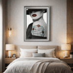 Confident Daughter Tattooed Woman - Framed Wall Art - Image 6
