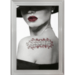 Confident Daughter Tattooed Woman - Framed Wall Art