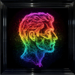 Infinite Soul – Neon Abstract Couple Wall Art