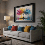 Mystical Tree of Colour Wall Art: Transform Your Space with Vibrant Abstract Elegance