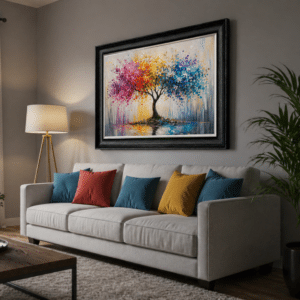 Mystical Tree of Colour Wall Art: Transform Your Space with Vibrant Abstract Elegance