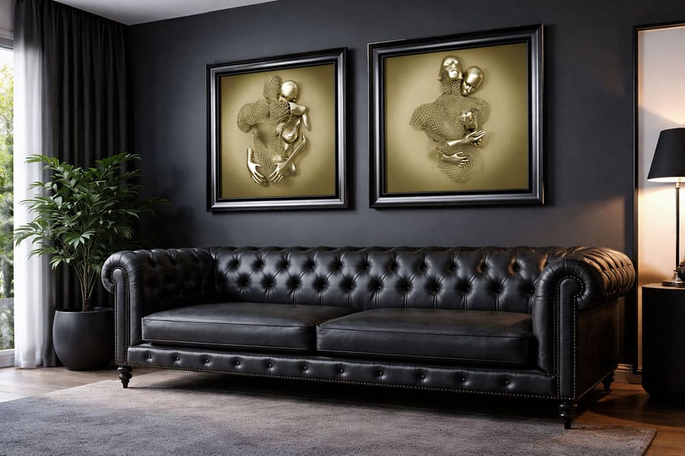 Luxury framed wall art for modern homes