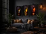 Luxury framed wall art for modern homes