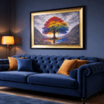 Sycamore Gap Tree of Colours -Framed Wall Art for Living Room - Image 3