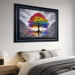 Sycamore Gap Tree of Colours -Framed Wall Art for Living Room - Image 4