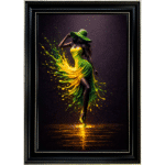 Lumen Jade Lady - Abstract Framed Wall Art