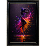 Radiance Prism Lady - Abstract Framed Wall Art