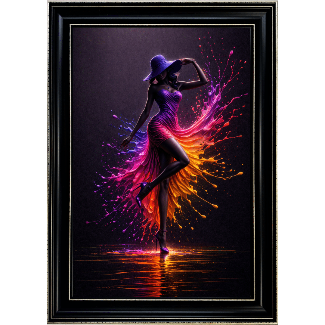 Untitled - 2026-05-01T163221.719 Radiance Prism Lady - Abstract Framed Wall Art