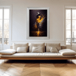 Lumen Jade Lady - Abstract Framed Wall Art - Image 4