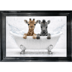 Friends in the Bath - Framed Picture