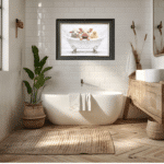 Farmyard Pals in the Bath - Framed Picture - Image 2