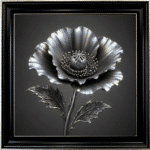 Metal Poppy - Framed Wall Art