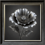Metal Poppy - Framed Wall Art