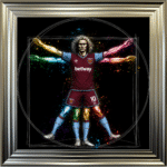 West Ham Vitruvian Man - Framed Football Wall Art