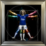 Everton Vitruvian Man - Framed Football Wall Art