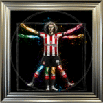 Brentford Vitruvian Man - Framed Football Wall Art