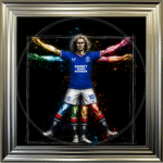 Glasgow Rangers Vitruvian Man - Framed Football Wall Art