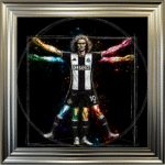 Newcastle United Vitruvian Man - Framed Football Wall Art