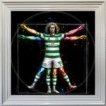 Celtic Vitruvian Man - Framed Football Wall Art