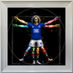 Glasgow Rangers Vitruvian Man - Framed Football Wall Art