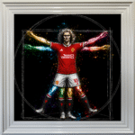 Manchester United Vitruvian Man - Framed Football Wall Art