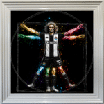 Newcastle United Vitruvian Man - Framed Football Wall Art