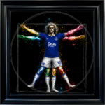 Everton Vitruvian Man - Framed Football Wall Art