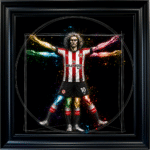 Brentford Vitruvian Man - Framed Football Wall Art