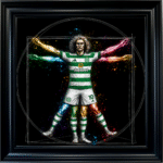 Celtic Vitruvian Man - Framed Football Wall Art