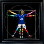 Glasgow Rangers Vitruvian Man - Framed Football Wall Art