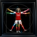 Arsenal Vitruvian Man - Framed Football Wall Art