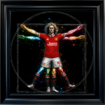 Manchester United Vitruvian Man - Framed Football Wall Art