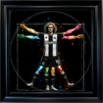 Newcastle United Vitruvian Man - Framed Football Wall Art