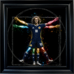 Scotland Vitruvian Man - Framed Football Wall Art